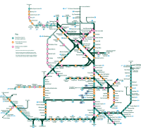 Southern Railways National Rail Route Map